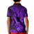 Hawaii Ukulele Kid Polo Shirt Polynesian Pattern Purple Version LT01 - Polynesian Pride