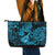 Hawaii Ukulele Leather Tote Bag Polynesian Pattern Sky Blue Version LT01 - Polynesian Pride