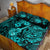 Hawaii Ukulele Quilt Bed Set Polynesian Pattern Turquoise Version LT01 - Polynesian Pride