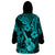 Hawaii Ukulele Wearable Blanket Hoodie Polynesian Pattern Turquoise Version LT01 - Polynesian Pride