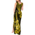 Hawaii Ukulele Tank Maxi Dress Polynesian Pattern Yellow Version LT01 - Polynesian Pride