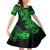 Hawaii Fish Hook Kid Short Sleeve Dress Polynesian Pattern Green Version LT01 KID Green - Polynesian Pride