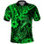 Hawaii Fish Hook Polo Shirt Polynesian Pattern Green Version LT01 Green - Polynesian Pride