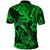 Hawaii Fish Hook Polo Shirt Polynesian Pattern Green Version LT01 - Polynesian Pride