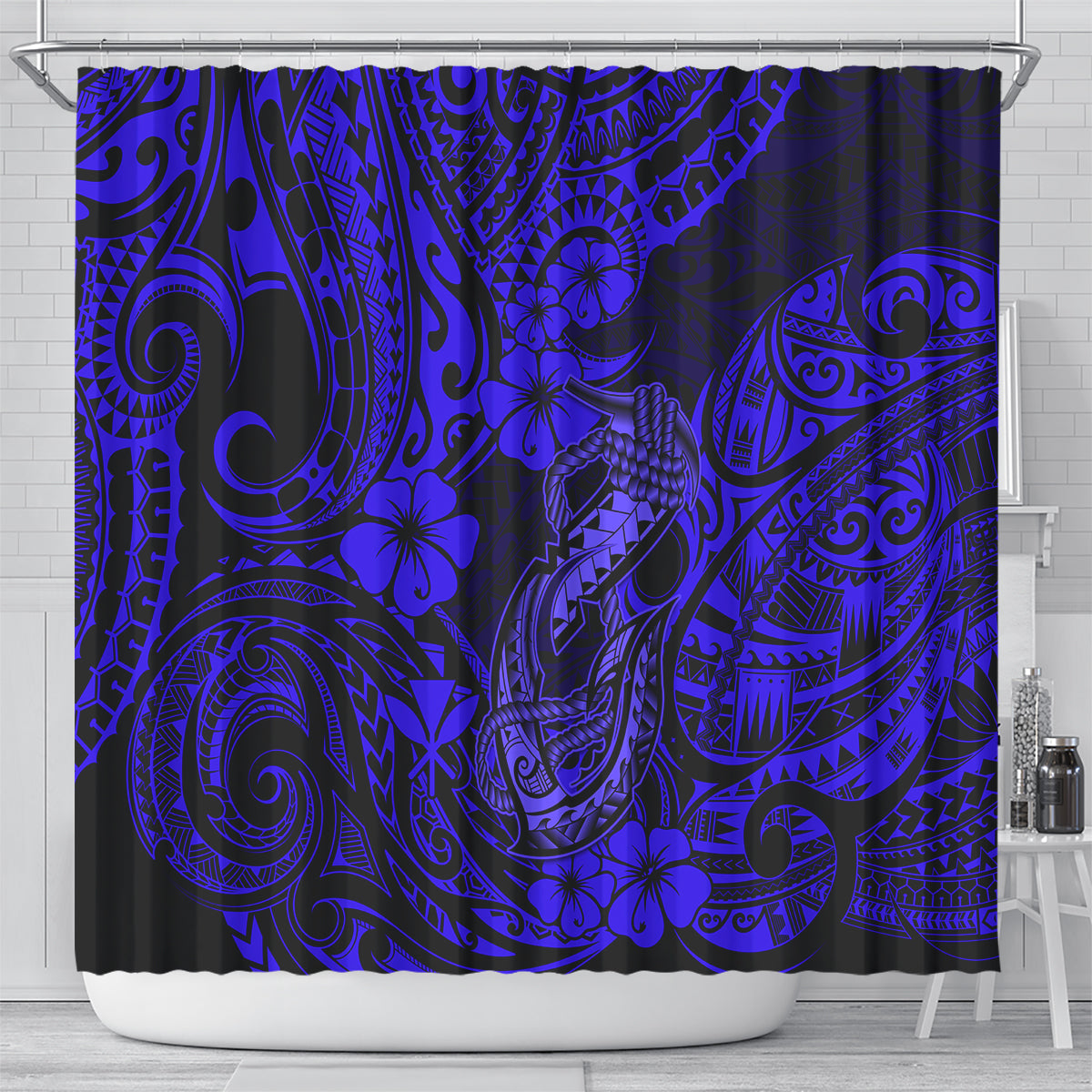 blue fish shower curtain hooks All Kinds of Curtain, Waterproof, Marine Animals Bathroom Decor warmthone It is designed to fit standardized bath tubs Shower Curtain with Hooks 180cm*180cm(70"*70")
