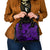 Hawaii Fish Hook Shoulder Handbag Hibiscus Hawaii Tribal Tattoo Purple Version LT01 - Polynesian Pride