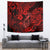 Hawaii Fish Hook Tapestry Hibiscus Hawaii Tribal Tattoo Red Version LT01 - Polynesian Pride