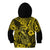 Hawaii Fish Hook Kid Hoodie Hibiscus Hawaii Tribal Tattoo Yellow Version LT01 - Polynesian Pride