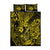 Hawaii Fish Hook Quilt Bed Set Hibiscus Hawaii Tribal Tattoo Yellow Version LT01 Yellow - Polynesian Pride