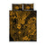 Hawaii King Kamehameha Quilt Bed Set Polynesian Pattern Gold Version LT01 Gold - Polynesian Pride