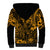 Hawaii King Kamehameha Sherpa Hoodie Polynesian Pattern Gold Version LT01 - Polynesian Pride