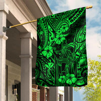 Hawaii King Kamehameha Garden Flag Polynesian Pattern Green Version LT01 House Flag Green - Polynesian Pride