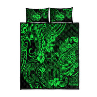 Hawaii King Kamehameha Quilt Bed Set Polynesian Pattern Green Version LT01 Green - Polynesian Pride