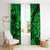 Hawaii King Kamehameha Window Curtain Polynesian Pattern Green Version LT01 - Polynesian Pride