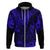 Hawaii King Kamehameha Hoodie Polynesian Pattern Navy Blue Version LT01 Zip Hoodie Blue - Polynesian Pride