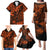 Hawaii King Kamehameha Family Matching Puletasi Dress and Hawaiian Shirt Polynesian Pattern Orange Version LT01 - Polynesian Pride