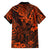 Hawaii King Kamehameha Family Matching Summer Maxi Dress and Hawaiian Shirt Polynesian Pattern Orange Version LT01 - Polynesian Pride