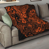 Hawaii King Kamehameha Quilt Polynesian Pattern Orange Version LT01 - Polynesian Pride