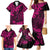 Hawaii King Kamehameha Family Matching Mermaid Dress and Hawaiian Shirt Polynesian Pattern Pink Version LT01 - Polynesian Pride