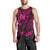 Hawaii King Kamehameha Men Tank Top Polynesian Pattern Pink Version LT01 - Polynesian Pride