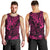 Hawaii King Kamehameha Men Tank Top Polynesian Pattern Pink Version LT01 - Polynesian Pride