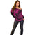 Hawaii King Kamehameha Off Shoulder Sweater Polynesian Pattern Pink Version LT01 - Polynesian Pride