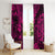 Hawaii King Kamehameha Window Curtain Polynesian Pattern Pink Version LT01 - Polynesian Pride