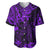 Hawaii King Kamehameha Baseball Jersey Polynesian Pattern Purple Version LT01 Purple - Polynesian Pride