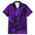 Hawaii King Kamehameha Family Matching Mermaid Dress and Hawaiian Shirt Polynesian Pattern Purple Version LT01 Dad's Shirt - Short Sleeve Purple - Polynesian Pride
