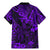Hawaii King Kamehameha Family Matching Mermaid Dress and Hawaiian Shirt Polynesian Pattern Purple Version LT01 - Polynesian Pride