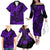 Hawaii King Kamehameha Family Matching Off Shoulder Long Sleeve Dress and Hawaiian Shirt Polynesian Pattern Purple Version LT01 - Polynesian Pride