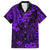 Hawaii King Kamehameha Family Matching Puletasi Dress and Hawaiian Shirt Polynesian Pattern Purple Version LT01 Dad's Shirt - Short Sleeve Purple - Polynesian Pride