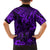 Hawaii King Kamehameha Family Matching Short Sleeve Bodycon Dress and Hawaiian Shirt Polynesian Pattern Purple Version LT01 - Polynesian Pride