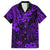 Hawaii King Kamehameha Family Matching Short Sleeve Bodycon Dress and Hawaiian Shirt Polynesian Pattern Purple Version LT01 Dad's Shirt - Short Sleeve Purple - Polynesian Pride