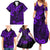 Hawaii King Kamehameha Family Matching Summer Maxi Dress and Hawaiian Shirt Polynesian Pattern Purple Version LT01 - Polynesian Pride