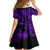 Hawaii King Kamehameha Kid Short Sleeve Dress Polynesian Pattern Purple Version LT01 - Polynesian Pride