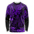 Hawaii King Kamehameha Long Sleeve Shirt Polynesian Pattern Purple Version LT01 Unisex Purple - Polynesian Pride