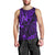 Hawaii King Kamehameha Men Tank Top Polynesian Pattern Purple Version LT01 - Polynesian Pride