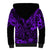 Hawaii King Kamehameha Sherpa Hoodie Polynesian Pattern Purple Version LT01 - Polynesian Pride