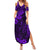 Hawaii King Kamehameha Summer Maxi Dress Polynesian Pattern Purple Version LT01 Women Purple - Polynesian Pride