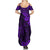 Hawaii King Kamehameha Summer Maxi Dress Polynesian Pattern Purple Version LT01 - Polynesian Pride