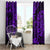 Hawaii King Kamehameha Window Curtain Polynesian Pattern Purple Version LT01 - Polynesian Pride