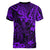 Hawaii King Kamehameha Women V Neck T Shirt Polynesian Pattern Purple Version LT01 - Polynesian Pride