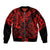 Hawaii King Kamehameha Bomber Jacket Polynesian Pattern Red Version LT01 Unisex Red - Polynesian Pride