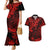 Hawaii King Kamehameha Couples Matching Mermaid Dress and Hawaiian Shirt Polynesian Pattern Red Version LT01 Red - Polynesian Pride