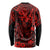 Hawaii King Kamehameha Long Sleeve Shirt Polynesian Pattern Red Version LT01 - Polynesian Pride