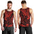 Hawaii King Kamehameha Men Tank Top Polynesian Pattern Red Version LT01 - Polynesian Pride