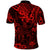 Hawaii King Kamehameha Polo Shirt Polynesian Pattern Red Version LT01 - Polynesian Pride