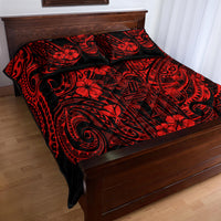 Hawaii King Kamehameha Quilt Bed Set Polynesian Pattern Red Version LT01 - Polynesian Pride