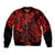 Hawaii King Kamehameha Sleeve Zip Bomber Jacket Polynesian Pattern Red Version LT01 Unisex Red - Polynesian Pride